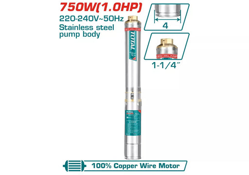 Pompe Immergée 1 HP 220-240 V - TOTAL TUNISIA - TWP57501 - TOTAL TOOLS TUNISIA Site officiel | Station d'outils