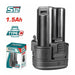 Batterie 12V LiIon Visseuse S12 TOTAL TUNISIA TBLI12153 S12 - TOTAL TOOLS TUNISIA Site officiel | Station d'outils