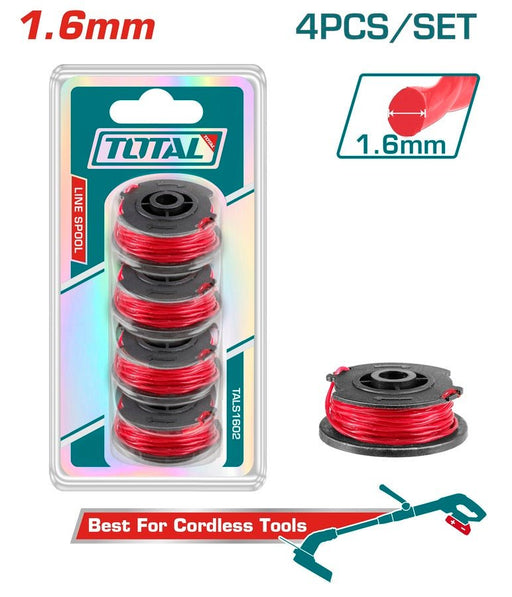 Bobine De Fil 1,6 Mm TALS1602 Pack 4 Pièces Compatible Total Sans Fil - TOTAL TOOLS TUNISIA Site officiel | Station d'outils