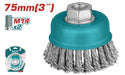 Brosse Torsadée Fil 75mm TAC32031 Planage et Décapage Total - TOTAL TOOLS TUNISIA Site officiel | Station d'outils