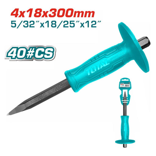 Burin Maçon Pointu 18x300mm Acier Carbone Trempé THT4221226 - TOTAL TOOLS TUNISIA Site officiel | Station d'outils