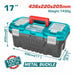 Caisse à outils plastique 17″ TOTAL TPBX0172 - TOTAL TOOLS TUNISIA Site officiel | Station d'outils
