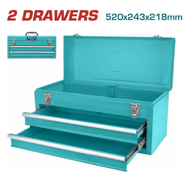 Total Tool Box 2 Drawers Reinforced Steel THPTC202 - TOTAL TOOLS ...