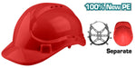 Casque De Protection Rouge TOTAL TSP2611 Casque De Sécurité Industriel - TOTAL TOOLS TUNISIA Site officiel | Station d'outils