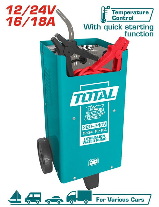 Chargeur Démarreur 12V 24V - TOTAL TUNISIA Démarrage - TBC2201 - TOTAL TOOLS TUNISIA Site officiel | Station d'outils