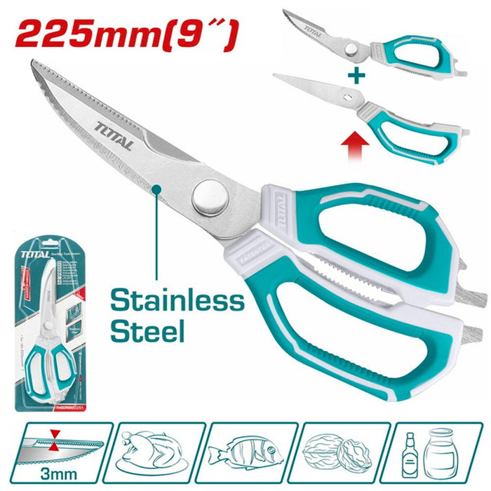 Cisailles Démontables 225 Mm En Acier Inoxydable Poignées Ergonomiques - TOTAL TOOLS TUNISIA Site officiel | Station d'outils