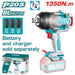 CLE A CHOC 3/4″ 1350NM 20V 5AH S/BAT TIWLI201351 - TOTAL TOOLS TUNISIA Site officiel | Station d'outils