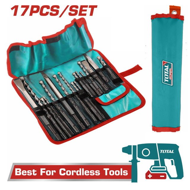 Coffret SDS Plus 17 Pièces TOTAL TUNISIA Perçage TACSD91701 - TOTAL TOOLS TUNISIA Site officiel | Station d'outils