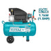 Compresseur 24L Lubrifié Huile 1,5 CV 220V TOTAL Pro - TOTAL TOOLS TUNISIA Site officiel | Station d'outils