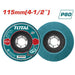 DISQUE A LAMEL 115MM X 22,2MM P80 TAC641153 - TOTAL TOOLS TUNISIA Site officiel | Station d'outils