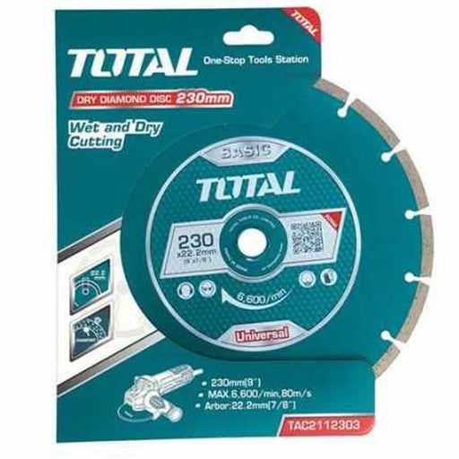 Disque Diamant 230 Mm Pour Découpe Précise TAC2112303 - TOTAL TOOLS TUNISIA Site officiel | Station d'outils