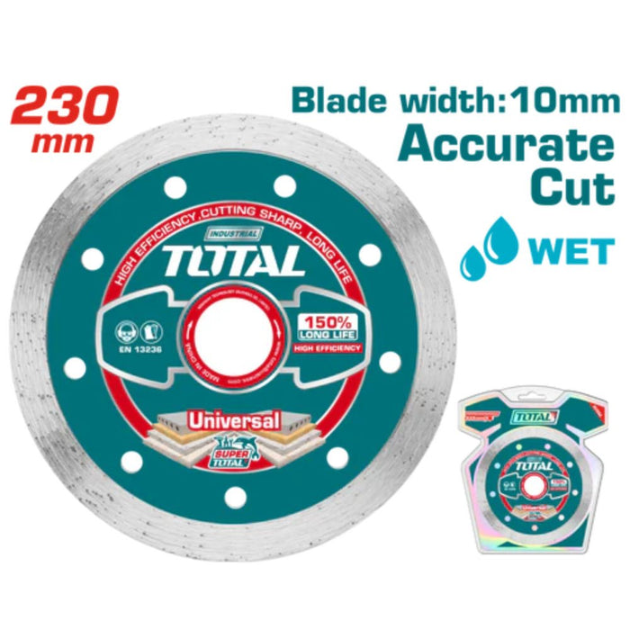 Disque diamant TOTAL TAC2122301 – 230 mm pour coupe humide - TOTAL TOOLS TUNISIA Site officiel | Station d'outils
