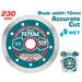 Disque diamant TOTAL TAC2122301 – 230 mm pour coupe humide - TOTAL TOOLS TUNISIA Site officiel | Station d'outils