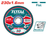 Disque Tronçonner TOTAL Métal et Inox Diametre 230 mm Epaisseur 1,6 mm TAC2162301 - TOTAL TOOLS TUNISIA Site officiel | Station d'outils
