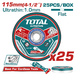 Disques Découpe Inox 115X22,2X1 Pour Métal TAC11011525 - TOTAL TOOLS TUNISIA Site officiel | Station d'outils