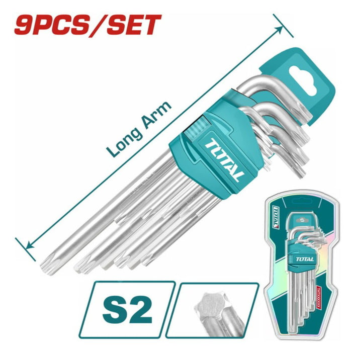 Ensemble Clés Torx Longues Total 9 Pièces Professionnel THT106392 - TOTAL TOOLS TUNISIA Site officiel | Station d'outils