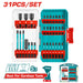 Ensemble Embouts Percussion 31pc– TOTAL TUNISIA TACSDL11306 - TOTAL TOOLS TUNISIA Site officiel | Station d'outils