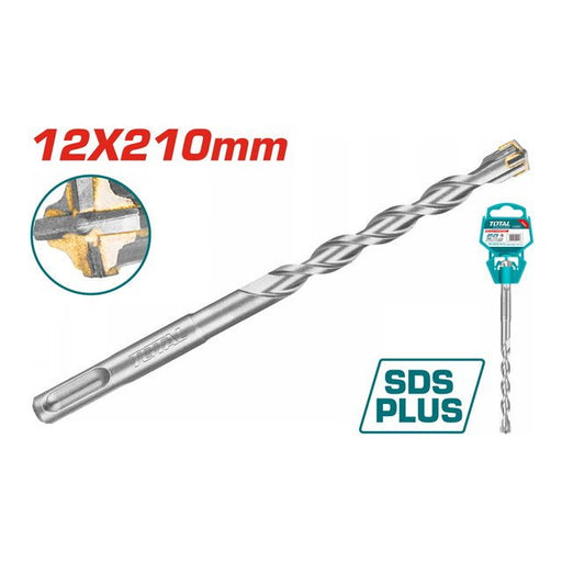 Foret SDS Plus 12x210 2 Taillants - TOTAL TUNISIA - F12 - 210 - TOTAL TOOLS TUNISIA Site officiel | Station d'outils