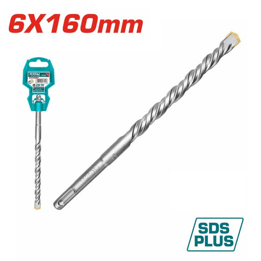 Foret SDS Plus 6x160mm Béton TOTAL TUNISIA TAC310602 - TOTAL TOOLS TUNISIA Site officiel | Station d'outils