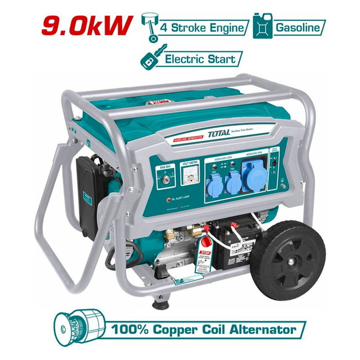 Groupe Électrogène TOTAL À Essence gaz 9000W 32 A Usage Chantier et agricole TP190006 - TOTAL TOOLS TUNISIA Site officiel | Station d'outils