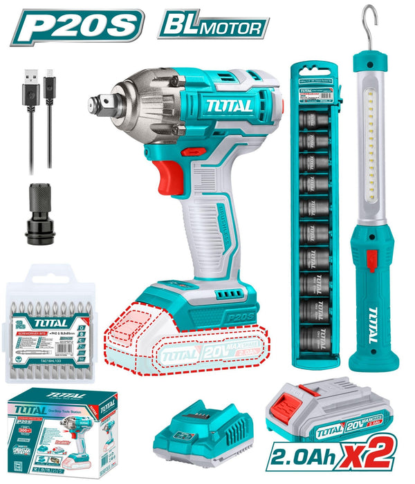 Kit 2PCS Boulonneuse 20V Et Lampe Tosli231004 Pratique - TOTAL TOOLS TUNISIA Site officiel | Station d'outils
