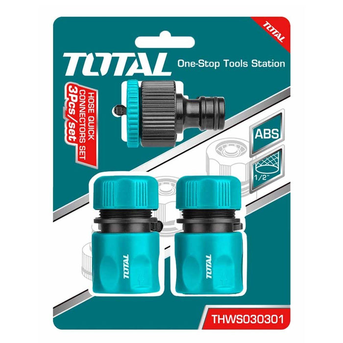 Kit Raccords Rapide Demi Pouce 3 Pièces Pour Tuyau Arrosage Total THWS030301 - TOTAL TOOLS TUNISIA Site officiel | Station d'outils