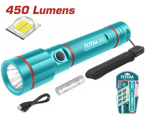 Lampe Torche LED 450 Lumens TOTAL TUNISIA TCFL1865051 - TOTAL TOOLS TUNISIA Site officiel | Station d'outils