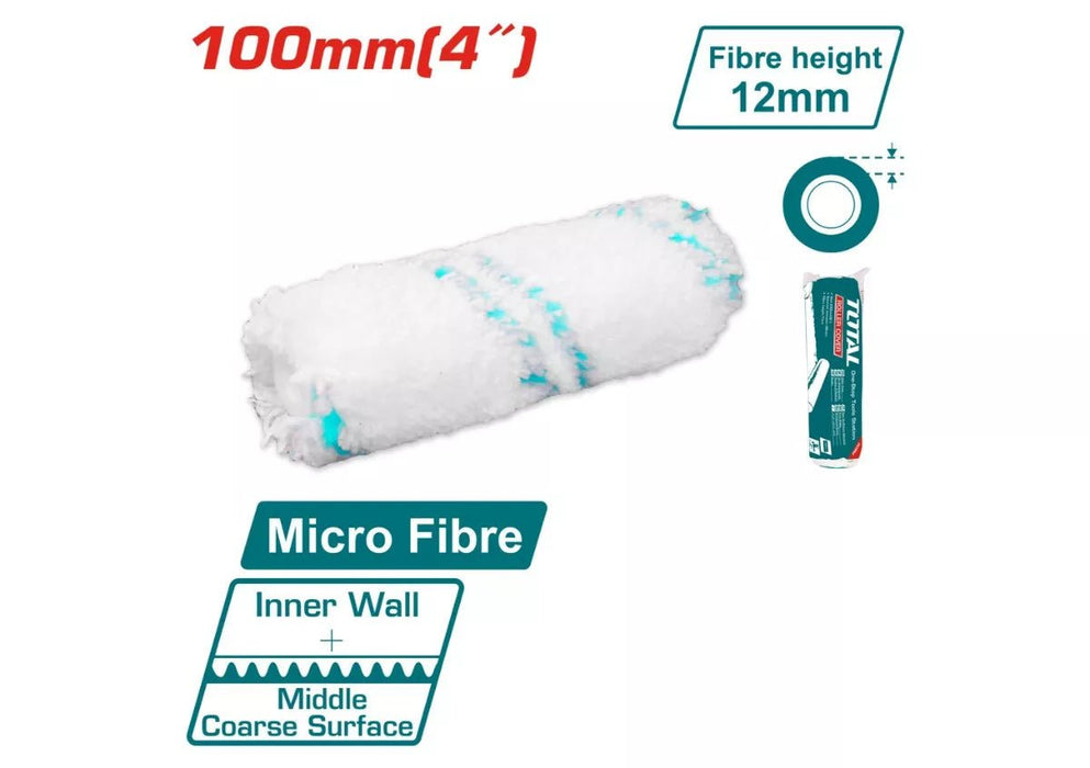 Manchon Microfibre 100 Mm THT85431 Pour Rouleau Peinture Murs Plafonds - TOTAL TOOLS TUNISIA Site officiel | Station d'outils