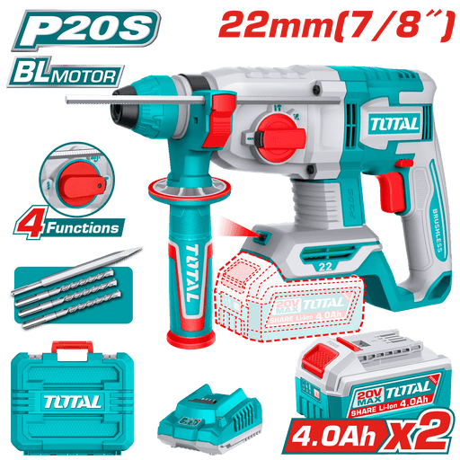 MARTEAU PERFORATEUR 20V 2.4AH/CH TRHLI212282 - TOTAL TOOLS TUNISIA Site officiel | Station d'outils