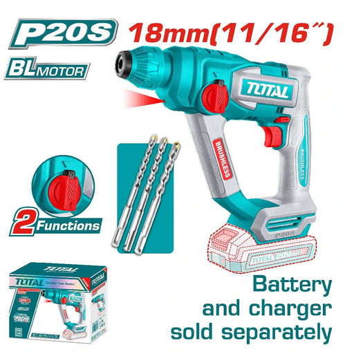 Marteau perforateur sans fil TOTAL TRHLI20188 – 20 V Brushless - TOTAL TOOLS TUNISIA Site officiel | Station d'outils