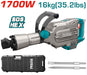 Marteau Piqueur 1700 W 16 kg Démolition Total TH215456 - TOTAL TOOLS TUNISIA Site officiel | Station d'outils
