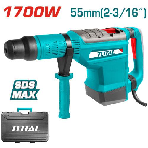 1700W SDS Max Rotary Hammer TOTAL TUNISIA Concrete TH117556