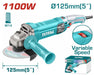 Meuleuse DAngle1100W - TOTAL TUNISIA Usage - TG110125565 - TOTAL TOOLS TUNISIA Site officiel | Station d'outils
