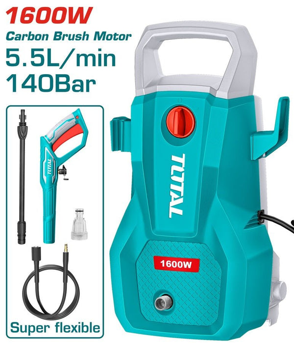 Nettoyeur Pression 140Bar1600W Total Tunisia Auto TGT11336 - TOTAL TOOLS TUNISIA Site officiel | Station d'outils