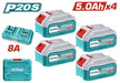 Pack Batteries TOTAL 20V 5.0Ah X4 Facile TFBCLI20285E - TOTAL TOOLS TUNISIA Site officiel | Station d'outils