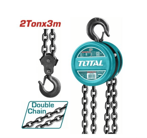 Palan À Chaîne 2t 3m–TOTAL TUNISIA Levage Fiable–THT1621 - TOTAL TOOLS TUNISIA Site officiel | Station d'outils