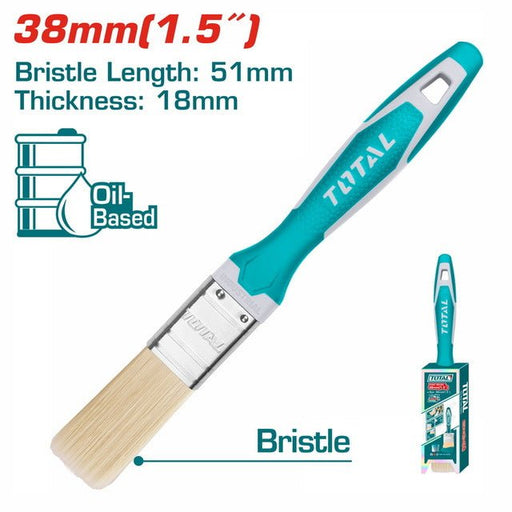 Pinceau Plat 38 Millimètres Poils Synthétiques Ergonomique Pour Peinture Huile - TOTAL TOOLS TUNISIA Site officiel | Station d'outils