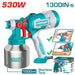 Pistolet de peinture électrique TOTAL TT45061 – 530 W - TOTAL TOOLS TUNISIA Site officiel | Station d'outils
