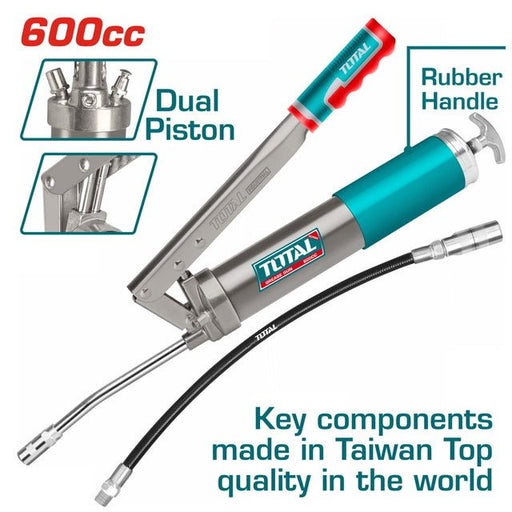 Pompe À Graisse Manuelle 0,6 L Dual Piston Total Pro - TOTAL TOOLS TUNISIA Site officiel | Station d'outils