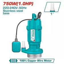 Pompe Submersible 750W 1HP TOTAL 220 - 240V 50Hz Raccord 1 Pouce Acier Inoxydable - TOTAL TOOLS TUNISIA Site officiel | Station d'outils