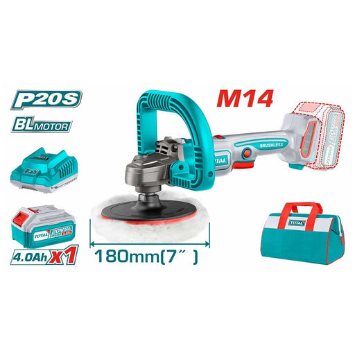 Ponceuse 20V 180mm - TOTAL TUNISIA Polyvalente - TAPLI20181 - TOTAL TOOLS TUNISIA Site officiel | Station d'outils