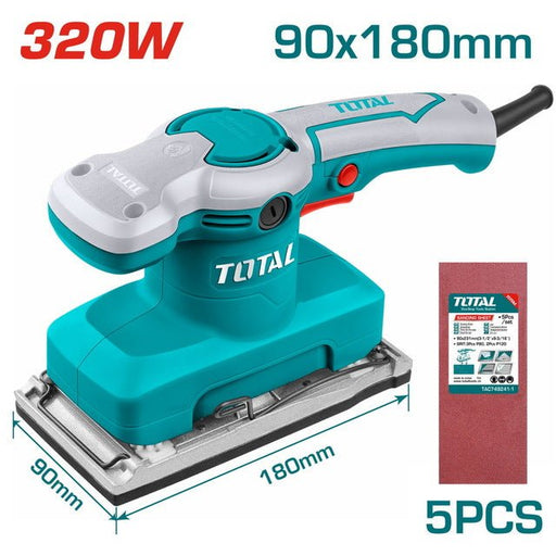 Ponceuse 320W 90x180mm Total Tunisie Finitions TF1301826 - TOTAL TOOLS TUNISIA Site officiel | Station d'outils