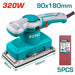Ponceuse 320W 90x180mm Total Tunisie Finitions TF1301826 - TOTAL TOOLS TUNISIA Site officiel | Station d'outils