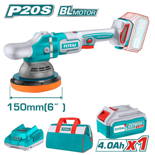 Ponceuse Polisseuse 20V 150mm TOTAL TUNISIA TAPLI20151 - TOTAL TOOLS TUNISIA Site officiel | Station d'outils