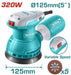 Ponceuse Rotative 320W 125mm TOTAL TUNISIA Pro TF2131256 - TOTAL TOOLS TUNISIA Site officiel | Station d'outils