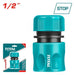 Raccord Rapide Tuyau Demi Pouce Stop Total ABS THHCS01121 - TOTAL TOOLS TUNISIA Site officiel | Station d'outils