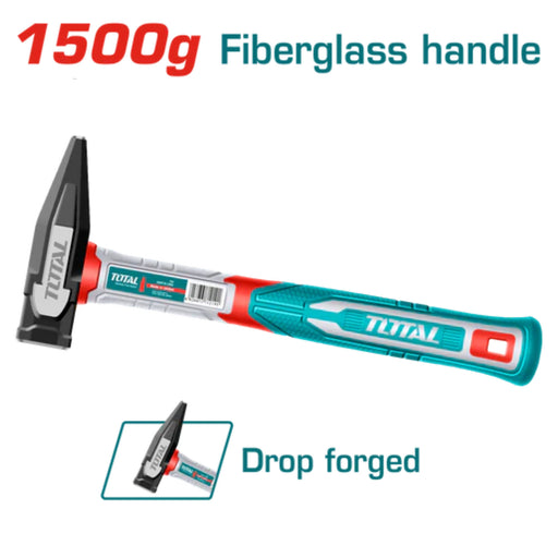 Marteau 1500g Acier Forgé Manche Fibre de Verre THMH621500 - TOTAL TOOLS TUNISIA Site officiel | Station d'outils