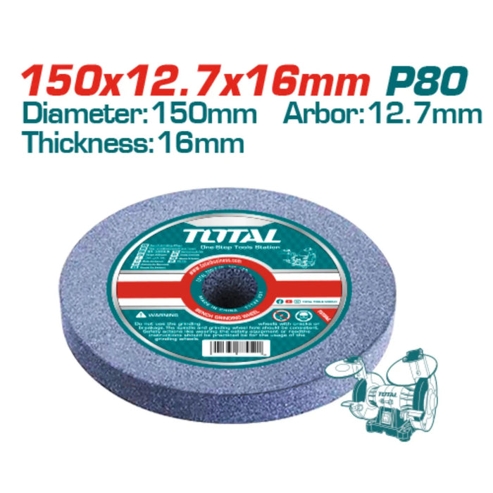 ROUE A MEULER D150 P80 TAC1506024 - TOTAL TOOLS TUNISIA Site officiel | Station d'outils