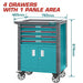 SERVANTE VIDE 4 TIROIRS THRC01041 - Total - TOTAL TOOLS TUNISIA Site officiel | Station d'outils