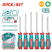 Set Tournevis Professionnels TOTAL S2 6 Pièces Plat Phillips Magnétiques - TOTAL TOOLS TUNISIA Site officiel | Station d'outils